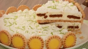 Pave de Limao com Biscoito Maisena