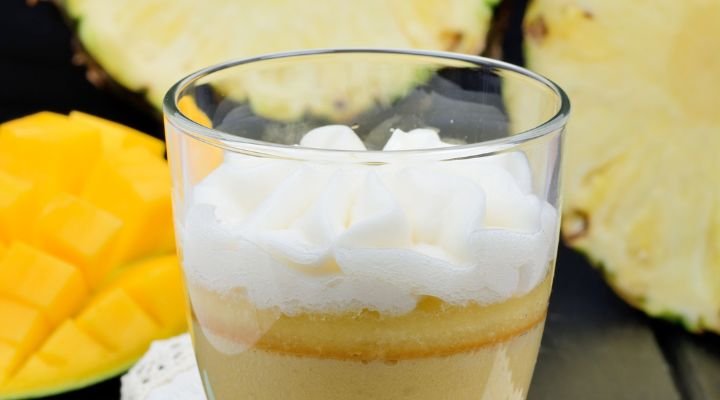 Mousse de Abacaxi Sem Gelatina