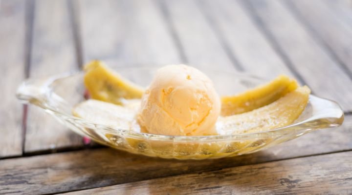 Sorvete de Banana Simples