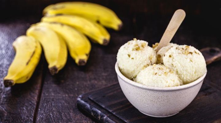 Sorvete de Banana Congelada