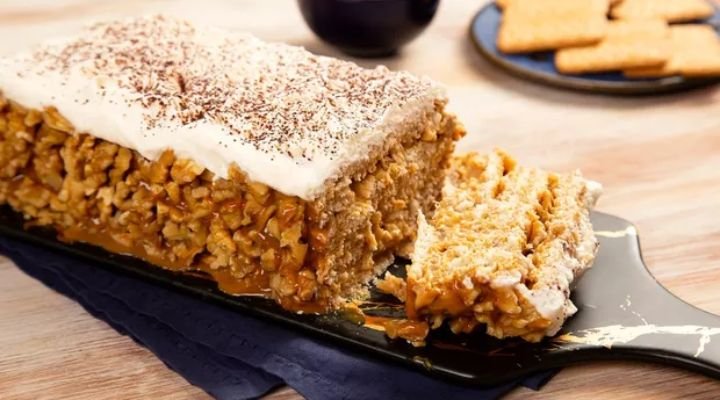 Pave de Nozes e Doce de Leite - Receita Pave de Nozes e Doce de Leite 1 Pave de Nozes e Doce de Leite